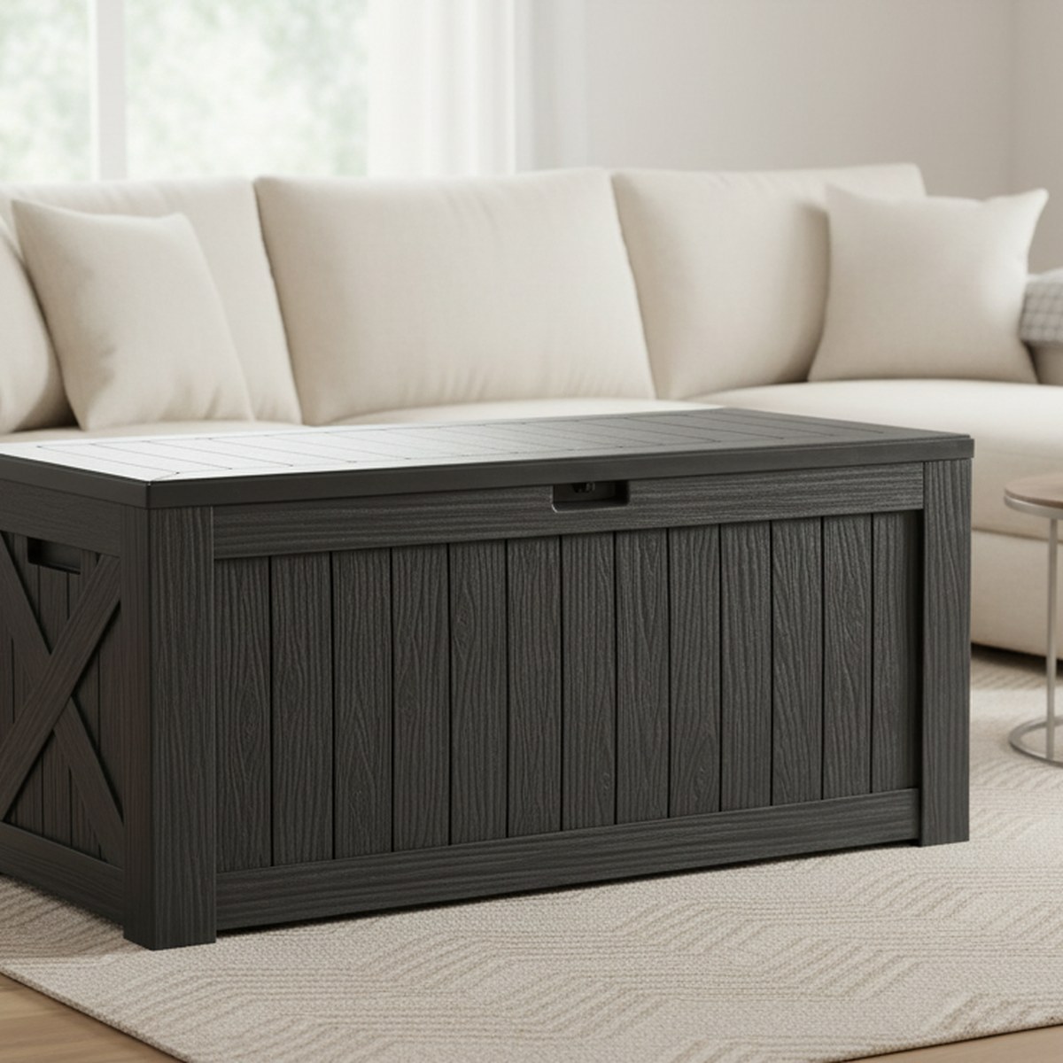 Outdoor Furniture With Storage - Caja de Almacenamiento Grande de 120