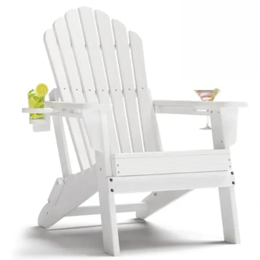 Adirondack Chair Wood - Silla plegable de HDPE tipo Adirondack