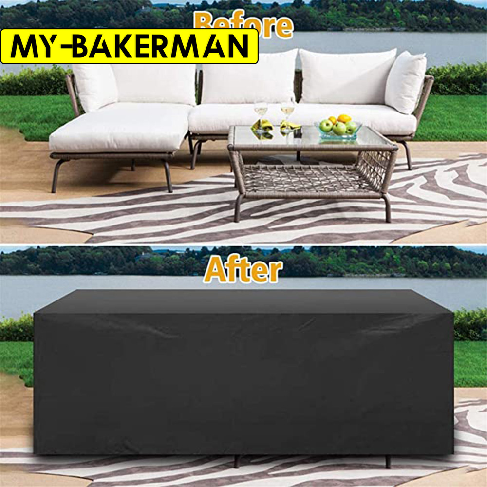 Outdoor Furniture Black - Fundas impermeables para Patio exterior, 62