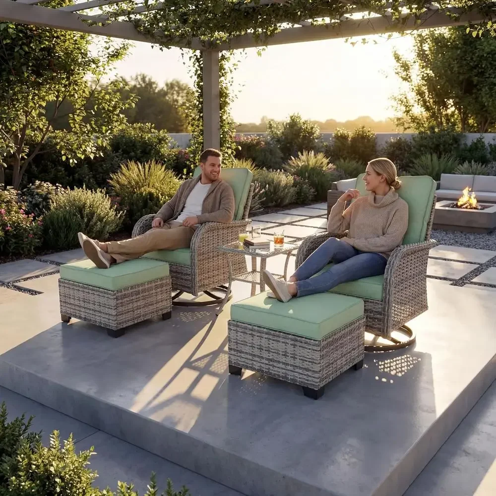 Outdoor Furniture Green - Conjunto de Muebles de Patio para