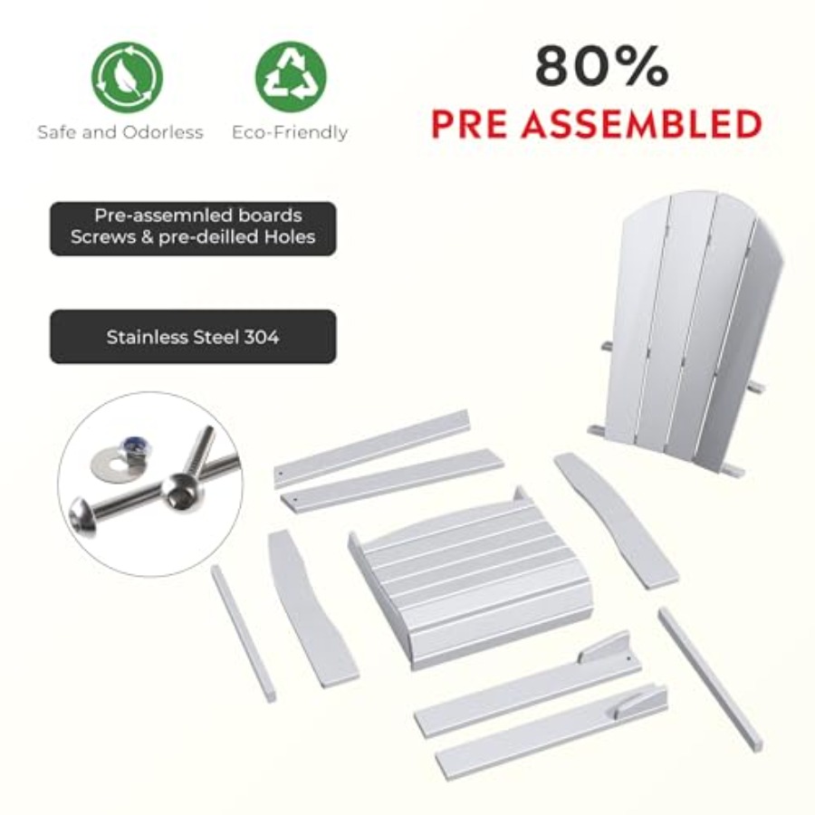Sillas Adirondack de HDPE para - Adirondack Chair Wood reseña y precio