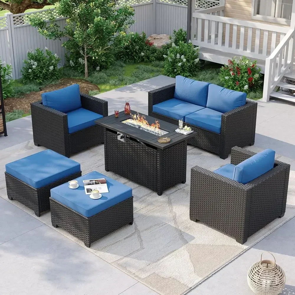 Conjunto de Muebles de Patio p - Outdoor Furniture With Fire Pit Table reseña y precio