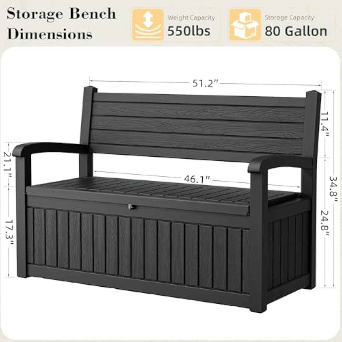 Banco de almacenamiento para e - Outdoor Furniture With Storage reseña y precio