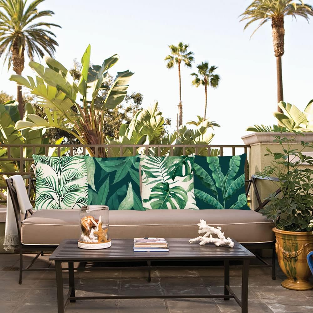 Funda de almohada con diseño d - Outdoor Furniture Green reseña y precio
