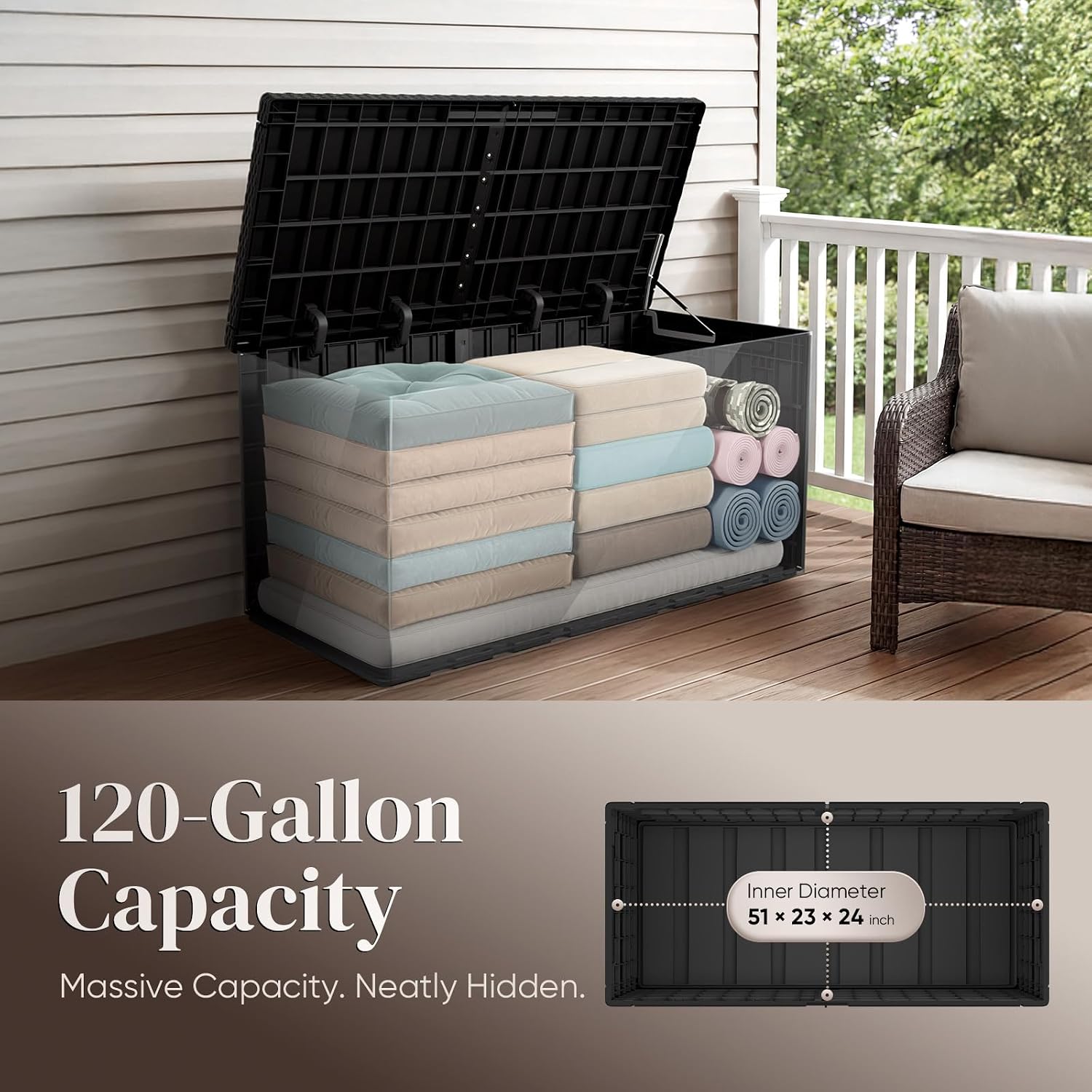 Caja de Almacenamiento Exterio - Outdoor Furniture With Storage reseña y precio