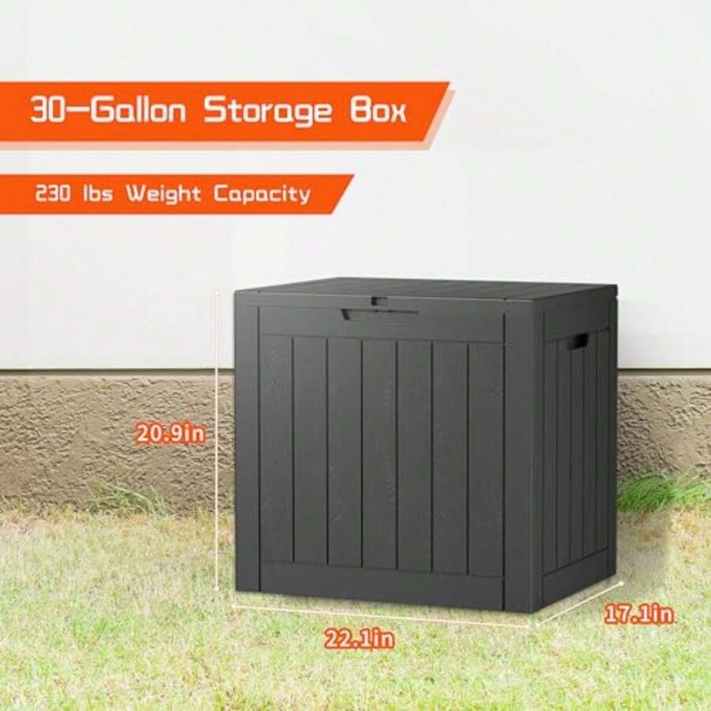 Caja de Almacenamiento Exterio - Outdoor Furniture Black reseña y precio