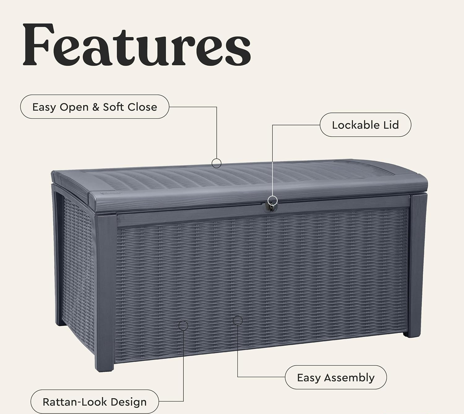 Caja de Almacenamiento Exterio - Outdoor Furniture With Storage reseña y precio