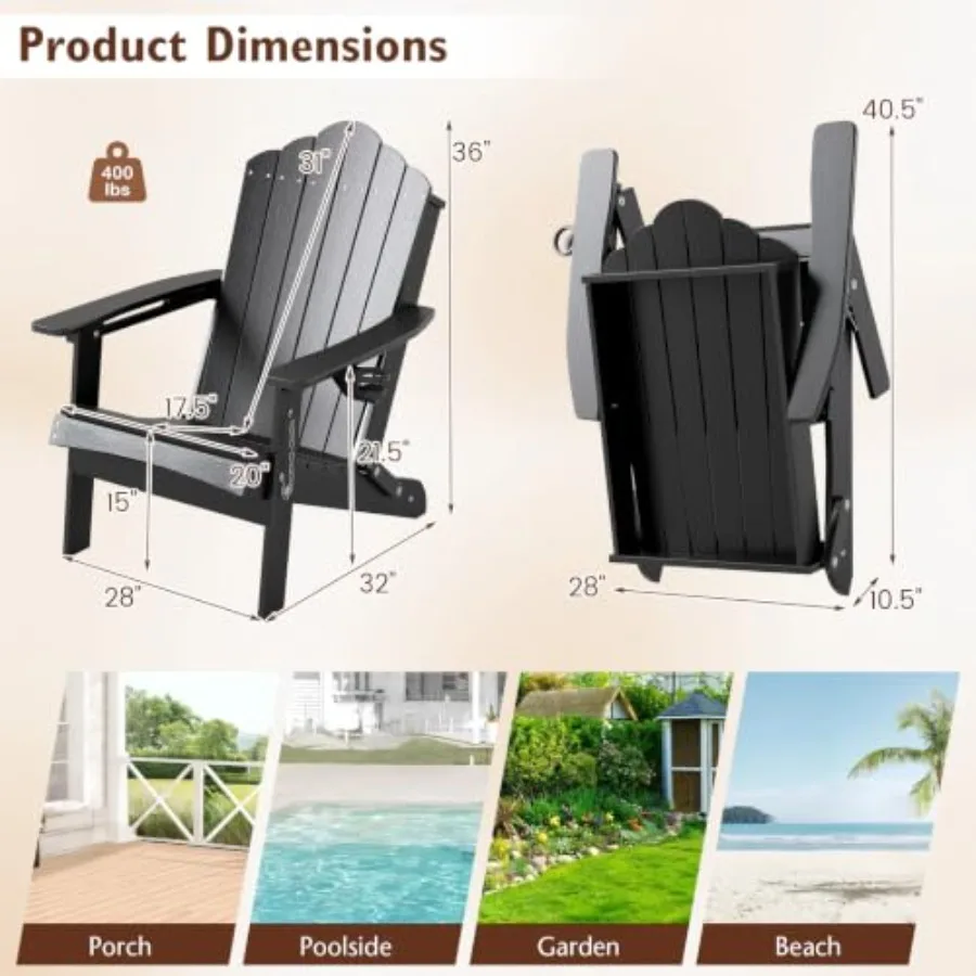 Silla Adirondack plegable para - Adirondack Chair Wood reseña y precio
