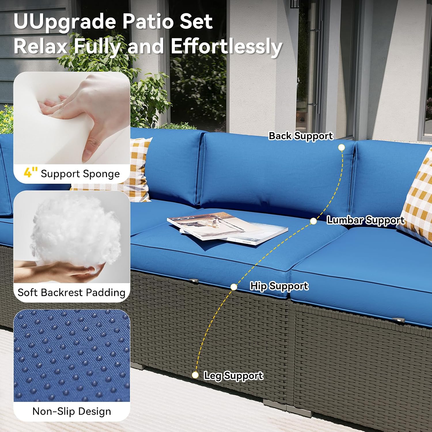 Conjunto de muebles para patio - Outdoor Furniture With Fire Pit Table reseña y precio