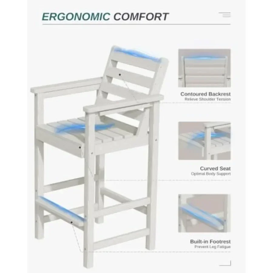 Sillas de bar Adirondack altas - Adirondack Chair Wood reseña y precio