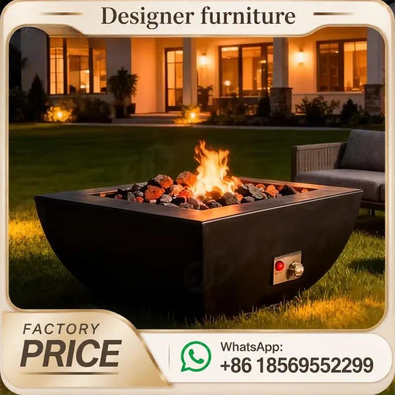 Mesa de fuego a gas para exter - Outdoor Furniture With Fire Pit Table reseña y precio