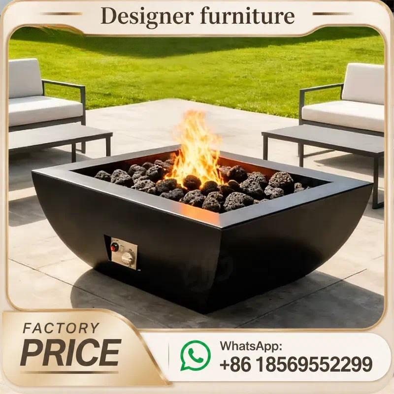 Mesa de fuego a gas para exter - Outdoor Furniture With Fire Pit Table reseña y precio