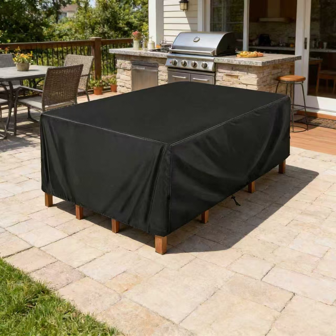 Tela Oxford negra 210D, adecua - Outdoor Furniture Black reseña y precio