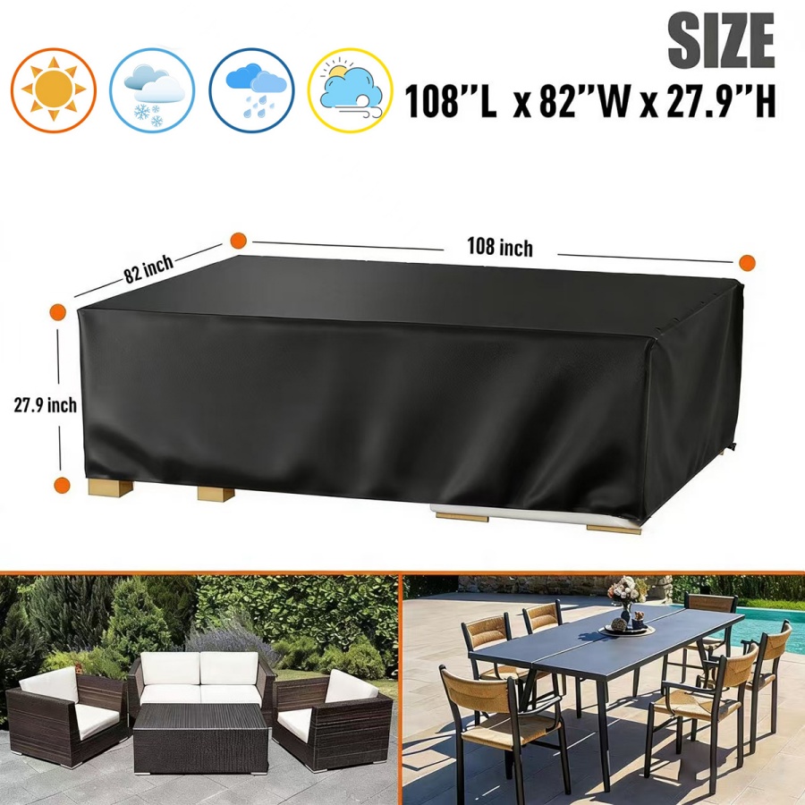 Tela Oxford negra 210D, adecua - Outdoor Furniture Black reseña y precio
