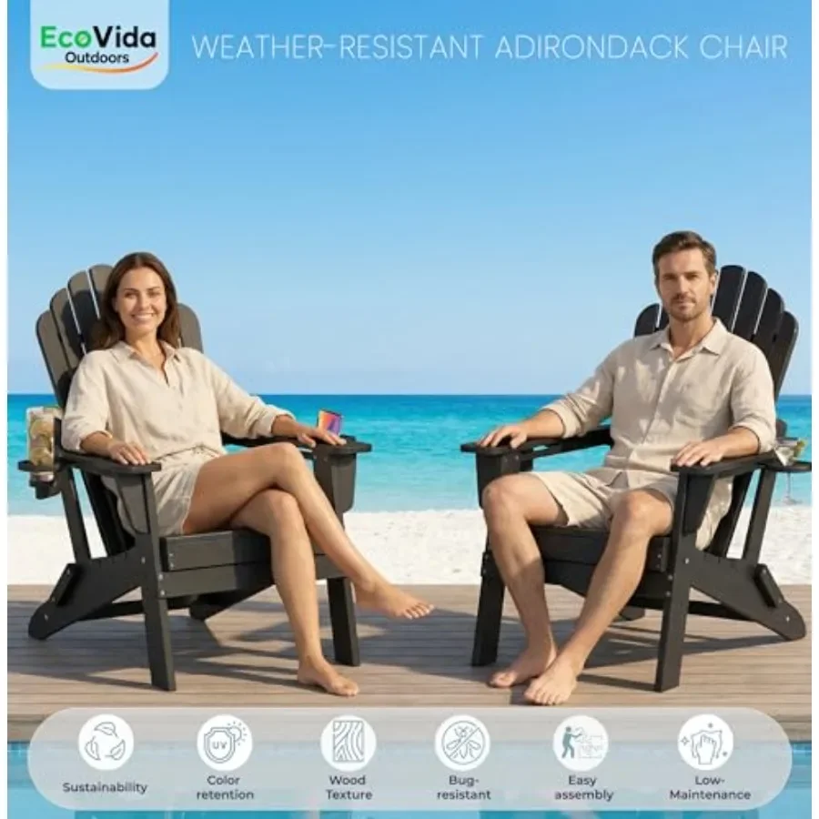 Silla plegable de HDPE tipo Ad - Adirondack Chair Wood reseña y precio