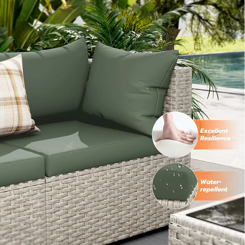 Juego de Muebles de Patio para - Outdoor Furniture Green reseña y precio