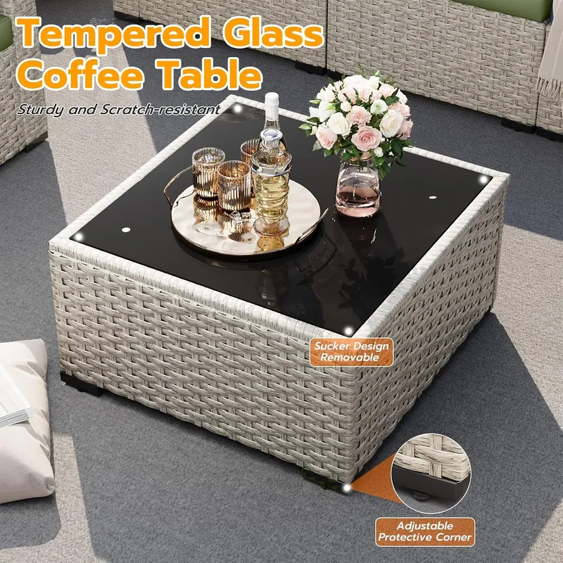 Juego de Muebles de Patio para - Outdoor Furniture Green reseña y precio