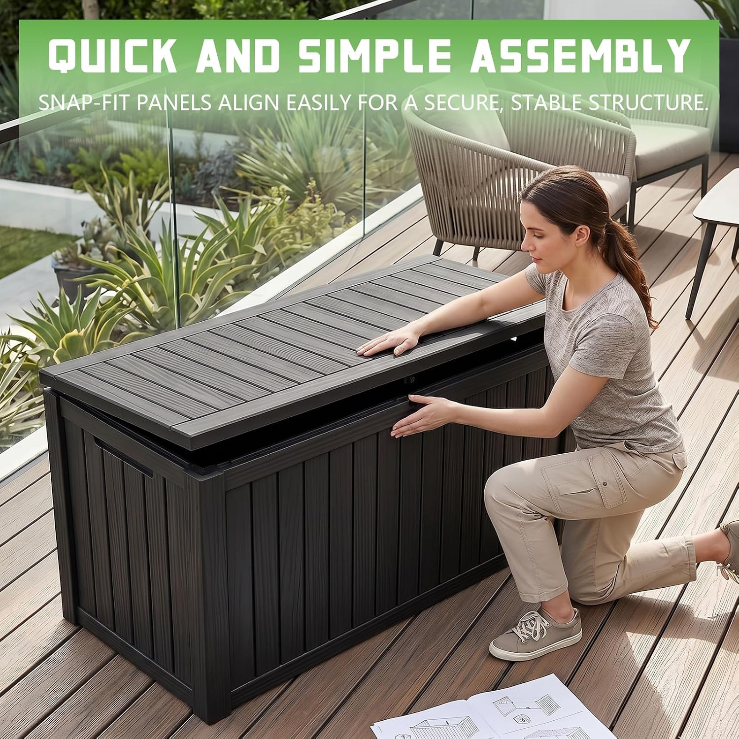 Caja de Almacenamiento de Resi - Outdoor Furniture With Storage reseña y precio