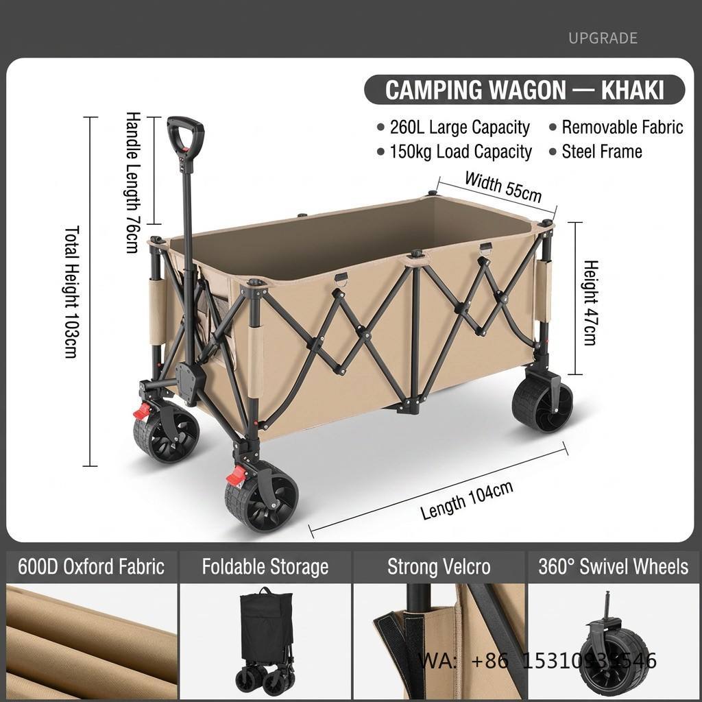 Carro Plegable de Cuatro Rueda - Outdoor Furniture Xl reseña y precio