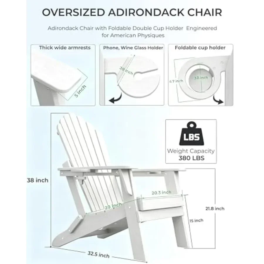 Silla plegable de HDPE tipo Ad - Adirondack Chair Wood reseña y precio