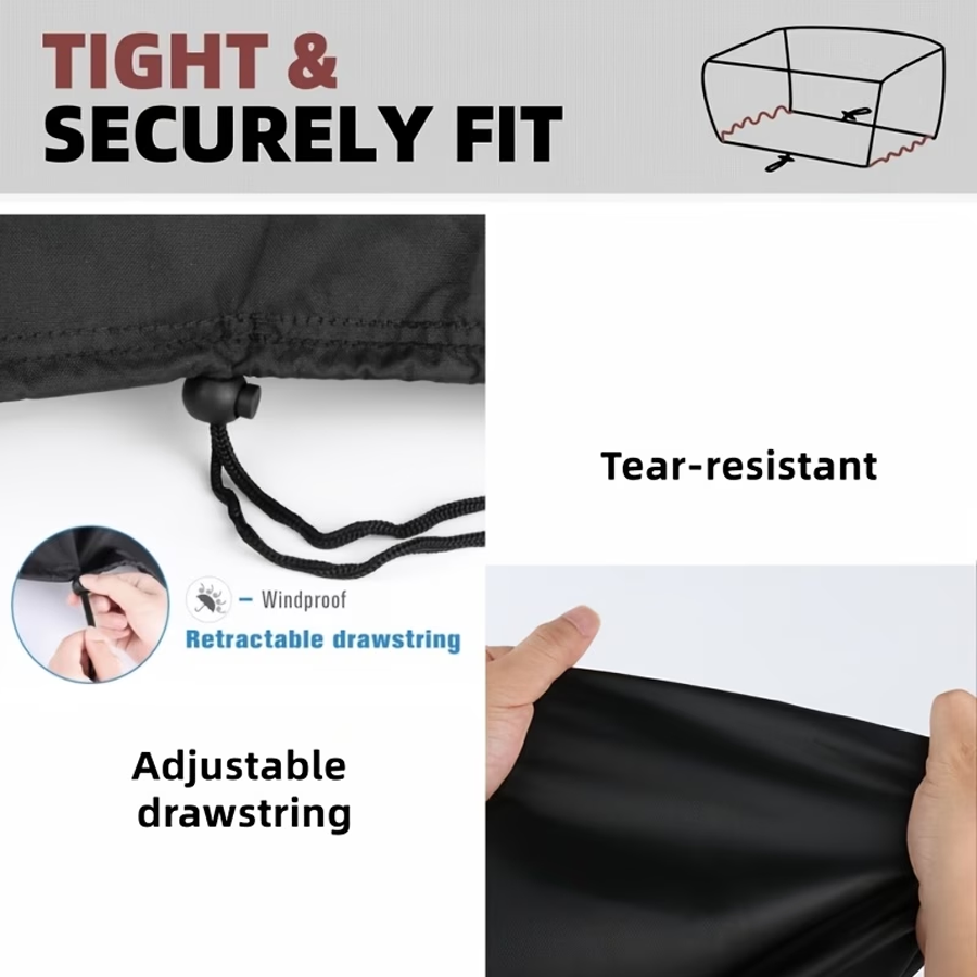 1 funda protectora negra para  - Outdoor Furniture Black reseña y precio