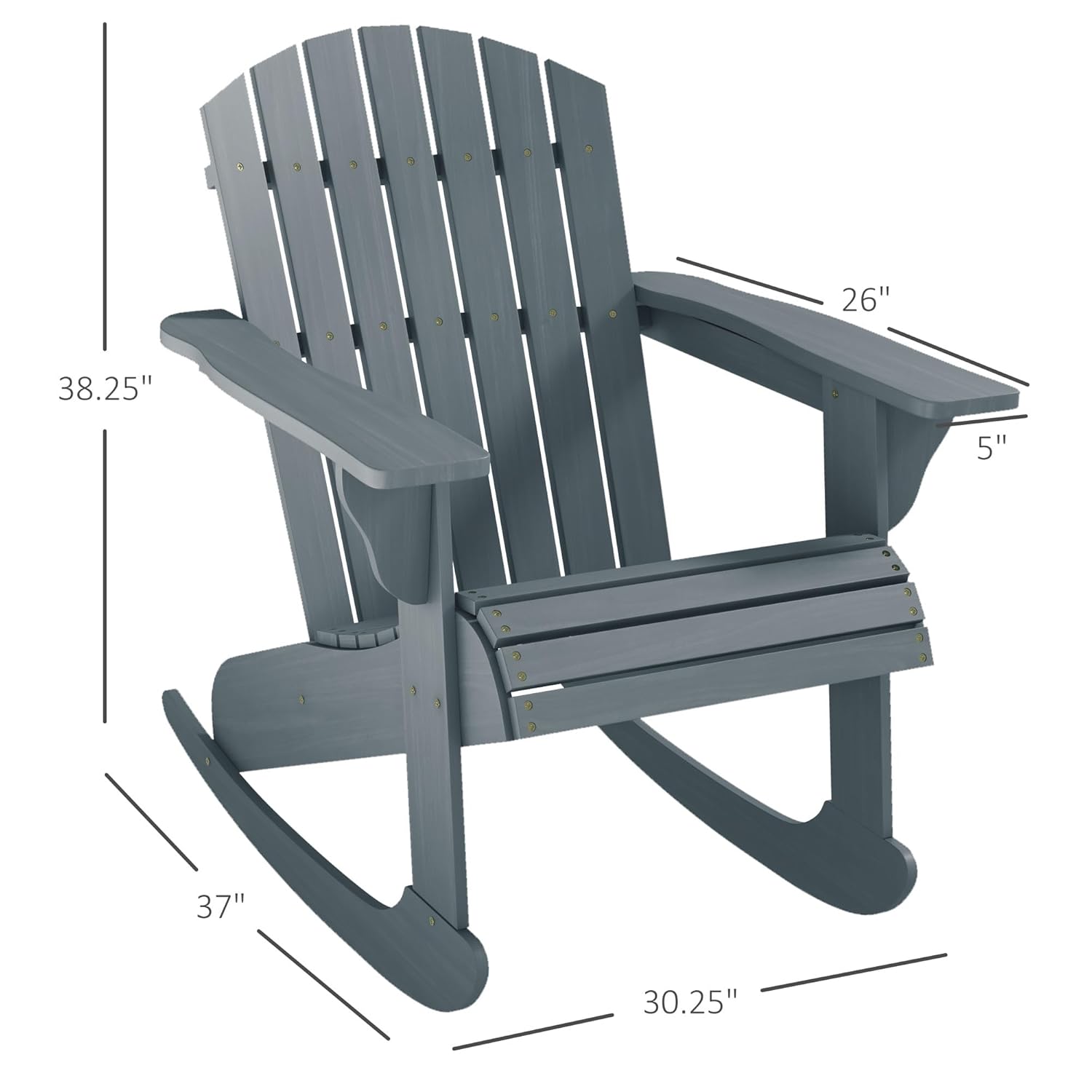 Silla Mecedora Adirondack de M - Adirondack Chair Wood reseña y precio