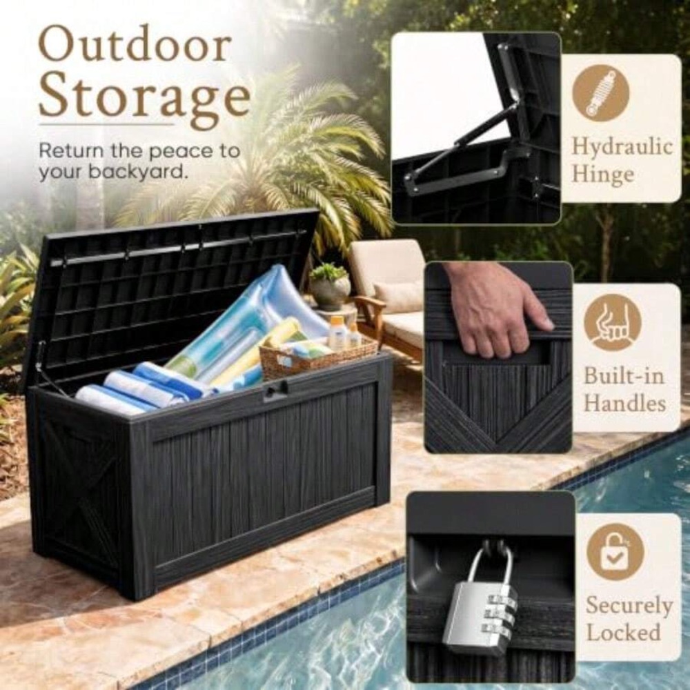 Caja de almacenamiento para ex - Outdoor Furniture With Storage reseña y precio