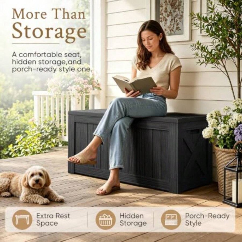 Caja de almacenamiento para ex - Outdoor Furniture With Storage reseña y precio