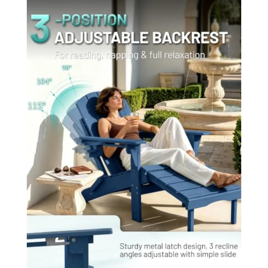 Conjunto de 2 sillas plegables - Adirondack Chair Wood reseña y precio
