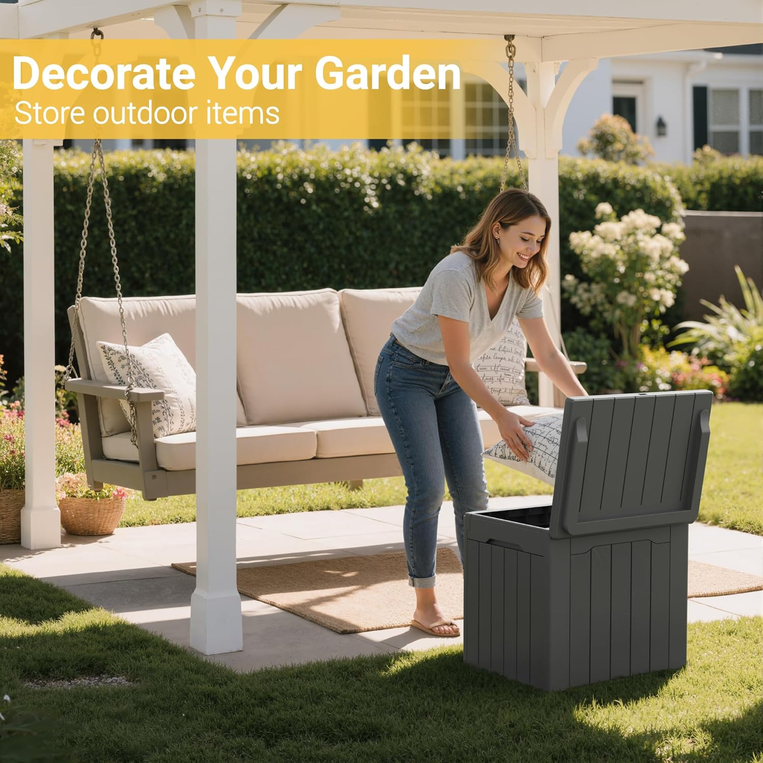 Caja de Almacenamiento Exterio - Outdoor Furniture With Storage reseña y precio