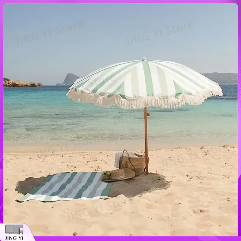 Sombrilla de Playa Portátil co - Outdoor Furniture Green reseña y precio