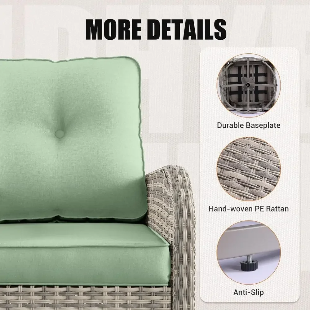 Conjunto de Muebles de Patio p - Outdoor Furniture Green reseña y precio