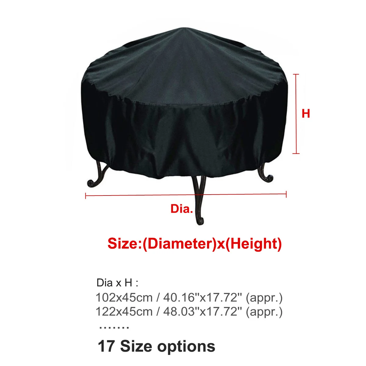 Cubierta impermeable para fogo - Outdoor Furniture Black reseña y precio